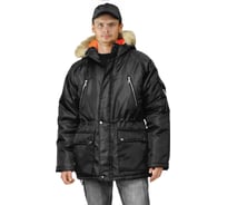 Куртка зимняя удлиненная URSUS "АЛЯСКА" цвет черный КУР1018-280/64-66, 170-176