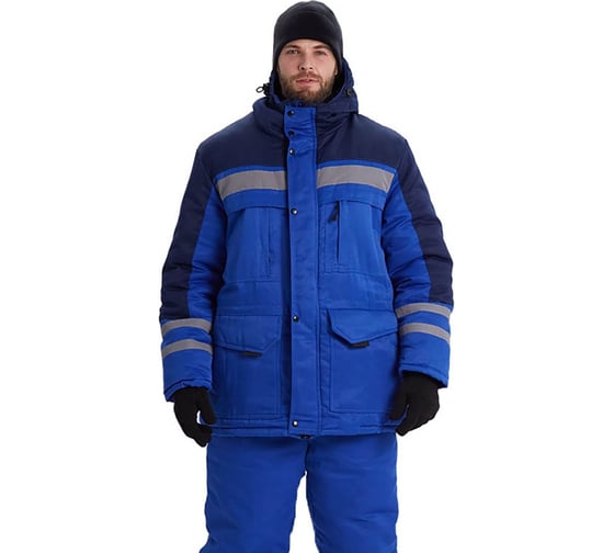 Костюм зимний URSUS "ЗИМНИК" куртка/брюки, цвет темно-зеленый/черный КОС631-127/64-66, 182-188 1