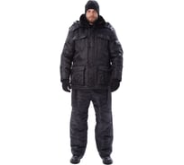 Куртка мужская зимняя URSUS "Охрана" черная КУР606-280/64-66, 182-188