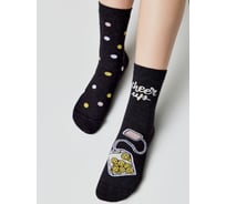 Носки женские Conte elegan CONTE HAPPY 18С-227СП рисунок 612 черный, р. 36-39 1001320870030012612