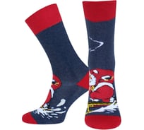 Носки мужские БРЕСТСКИЕ Новогодние 20С2146 рисунок 483 темно-синий меланж, размер 42-43 11049704263483