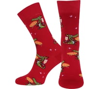 Носки мужские БРЕСТСКИЕ Новогодние 20С2146 рисунок 484 вишневый, размер 44-45 11049705028484