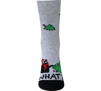 Носки мужские БРЕСТСКИЕ Новогодние 20С2146 рисунок 432 светло-серый меланж, размер 42-43 11049704221432