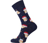 Носки мужские БРЕСТСКИЕ Новогодние 20С2146 рисунок 431 темно-синий, размер, размер 42-43 11049704048431
