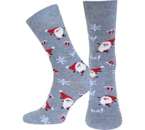 Носки мужские БРЕСТСКИЕ Новогодние 20С2147 рисунок 485 серый меланж, размер 42-43 11049804590485