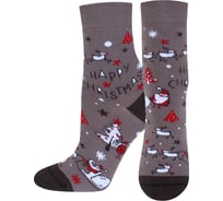 Носки женские БРЕСТСКИЕ Новогодние 20С1137 рисунок 619 кора, размер 38-39 10942603206619