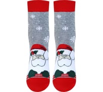 Носки женские БРЕСТСКИЕ Новогодние 20С1137 рисунок 524 серый меланж, размер 38-39 10942603590524