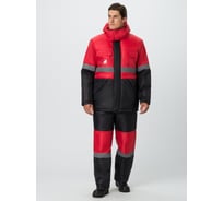 Зимний костюм с полукомбинезоном Факел Мегрес-2 СОП (ткань OxLine, 90) красный/черный 87472877.004