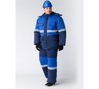 Костюм с полукомбинезоном Факел Нордхард-2 СОП У. (ткань смесовая, 240) т.синий/васильковый 87490366.006