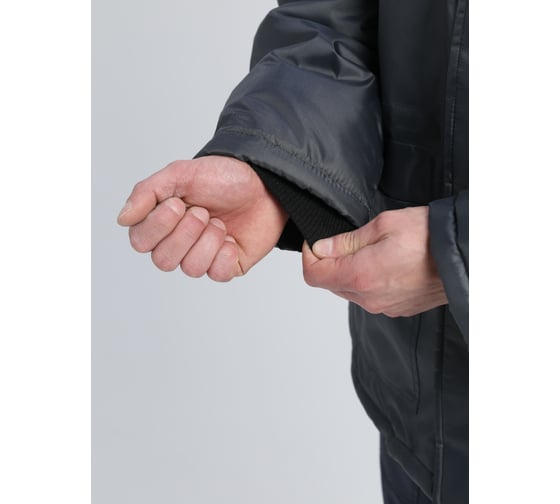 Куртка зимняя ФАКЕЛ Бригада NEW (тк.Оксфорд), темно-серый/красный 87491239.009