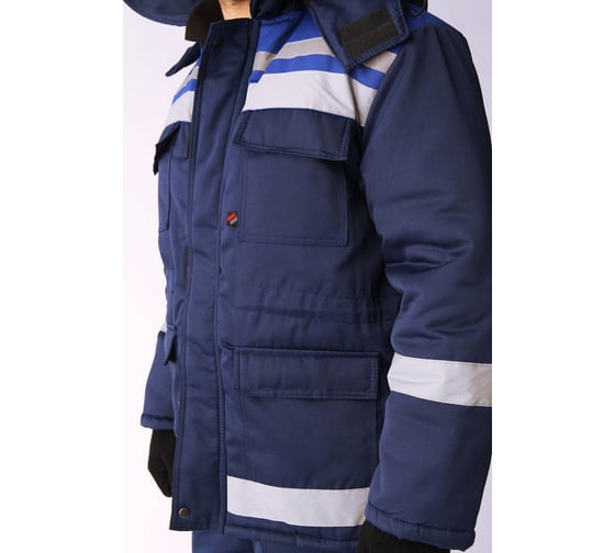 Костюм зимний ФАКЕЛ Горизонт-Люкс ткань смесовая, 210 г/м2, брюки, темно-синий/васильковый 87468911.015