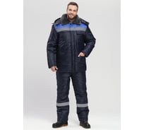 Костюм зимний ФАКЕЛ Труженик-Ультра-2 ткань Оксфорд, п/к, темно-синий/васильковый 87477039.026