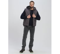 Утепленный жилет с капюшоном Резко, ткань Таслан 135, темно-серый Факел 87485435.003