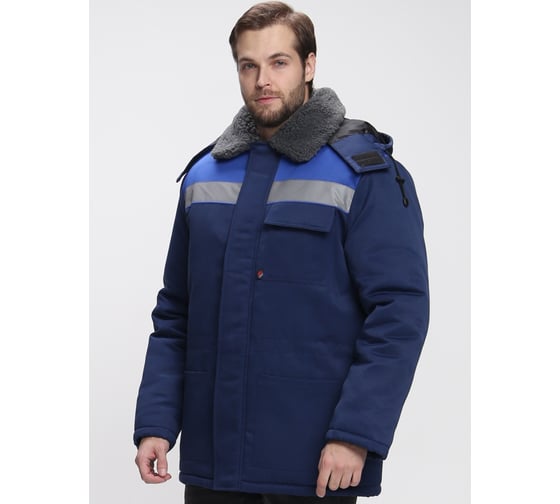 Куртка зимняя ФАКЕЛ NEW ткань смесовая, 210 г/м2, темно-синий/васильковый 87487782.004