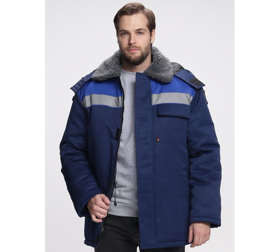 Куртка зимняя ФАКЕЛ NEW ткань смесовая, 210 г/м2, темно-синий/васильковый 87487782.013