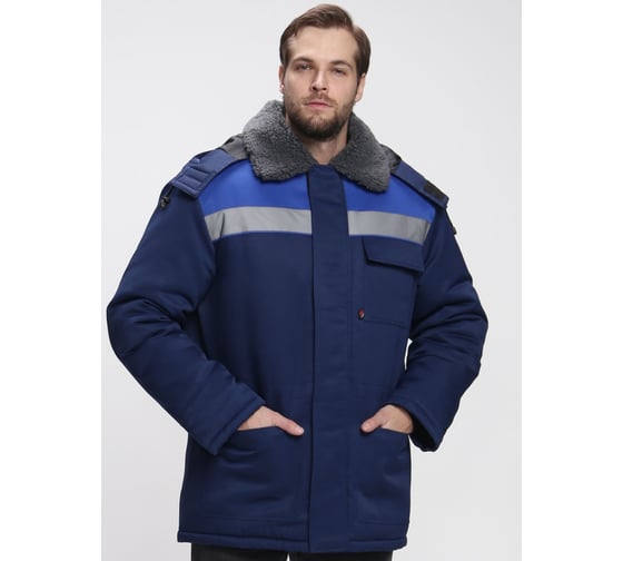 Куртка зимняя ФАКЕЛ NEW ткань смесовая, 210 г/м2, темно-синий/васильковый 87487782.020