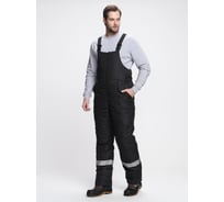 Зимний костюм с полукомбинезоном Беркорт-2 СОП К. Факел (ткань таслан, 135) черный/т.серый 87491254.009