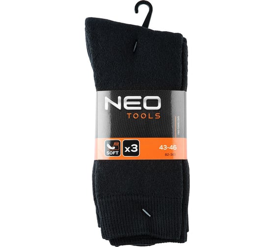 Низкие рабочие носки NEO Tools размер 39-42 82-355