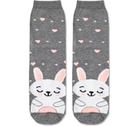 Носки женские ESLI HOME LINE (Махровые) 52-118 рис. 028 серый, размер 36-37 1001321990020016028