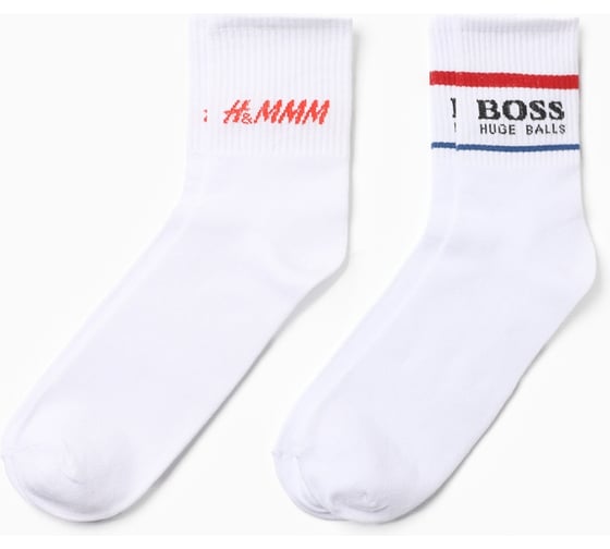 Набор мужских носков KAFTAN "Бренд" размер 41-44 (27-29 см), 2 пары 10679644
