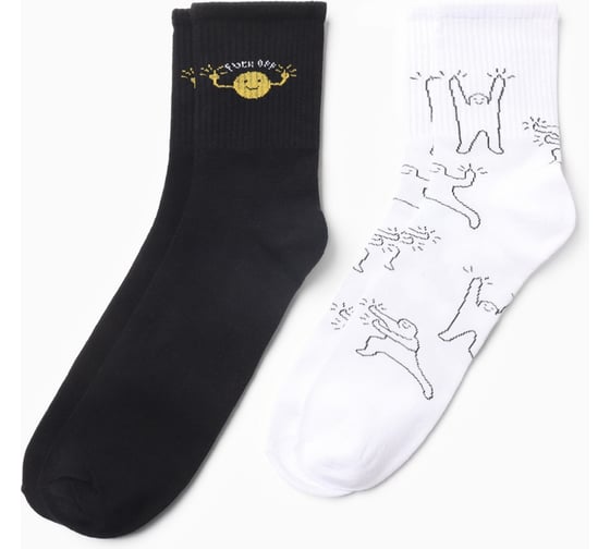 Набор мужских носков KAFTAN "Проснись" размер 41-44 (27-29 см), 2 пары 10679648