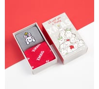 Набор женских носков KAFTAN "Xmas" размер 36-40 (23-25 см), 2 пары 7990043