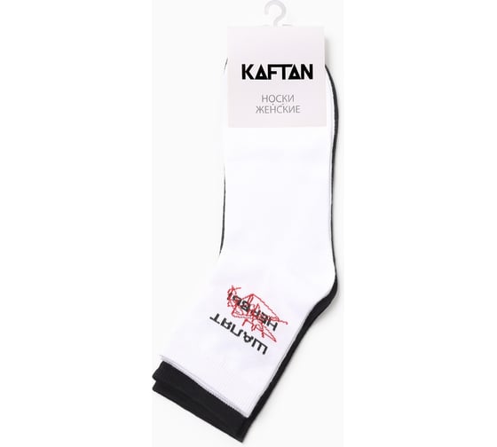 Набор женских носков KAFTAN "Нервы" размер 36-40 (23-25 см), 2 пары 10679625