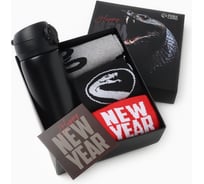 Подарочный набор KAFTAN термос и носки 3 пары New year размер 41-44 (27-29 см) 10715266