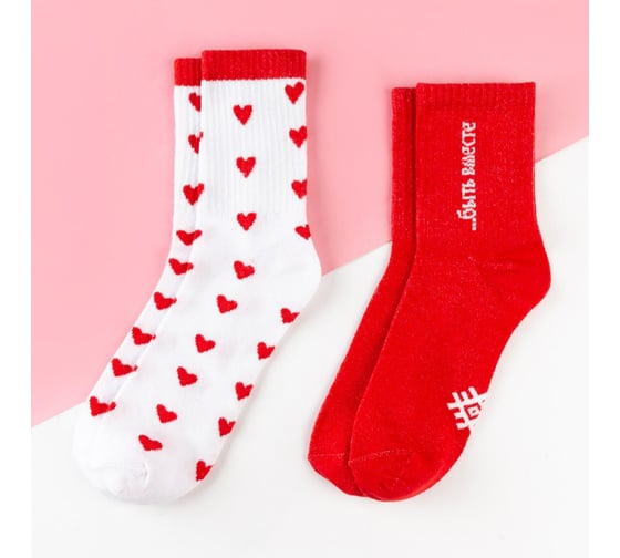 Набор женских носков KAFTAN "Love is“ 2 пары, размер 36-39 (23-25 см) 5301730