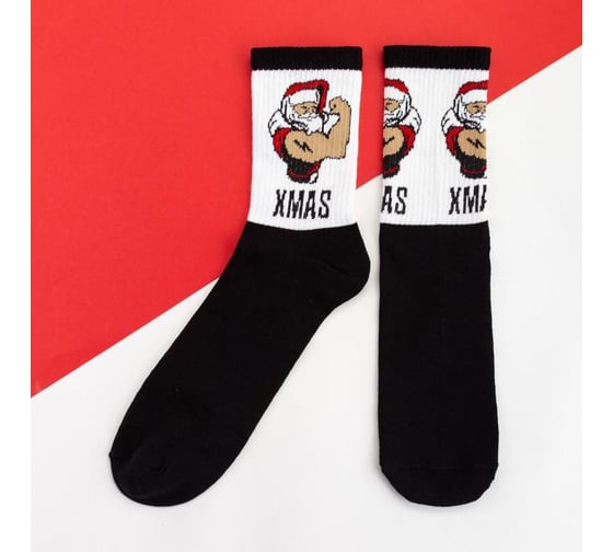 Носки мужские KAFTAN "XMAS" размер 41-44 (27-29 см), чёрный 5078156