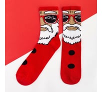 Носки мужские KAFTAN "Дед мороз" размер 41-44 (27-29 см), красный 5078157