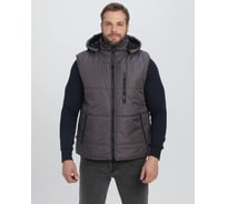 Утепленный жилет с капюшоном Резко, ткань Таслан 135, темно-серый Факел 87485435.006