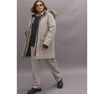 Куртка-парка женская ООО ГУП Бисер Black Urban капучино, р.80-84/158-164 4630407335892