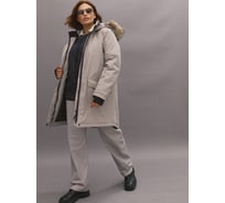 Куртка-парка женская ООО ГУП Бисер "Black Urban" капучино, размер 88-92, рост 158-164 4660391436428