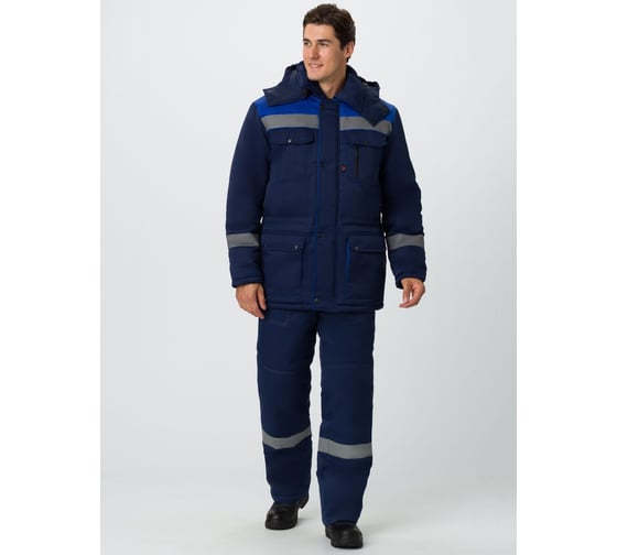 Костюм зимний Факел 87494651 Титан IMP ткань смесовая, 210 г/м3, п/к, темно-синий/васильковый 87494651.012