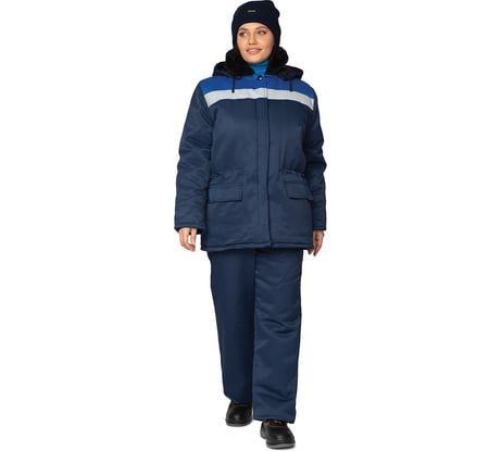 Костюм женский утепленный Прабо Стандарт СОП синий/василек р-р 56-58, рост 170-176 17125