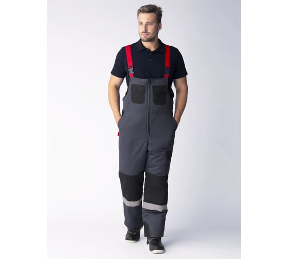 Костюм зимний Факел 87490522 Фаворит-Мега IMP ткань смесовая, 240 г/м3 п/к, серый/черный/красный 87490522.017 1