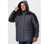 Куртка зимняя ФАКЕЛ Премиум ткань Мембрана, темно-серый меланж/черный 87491752.006