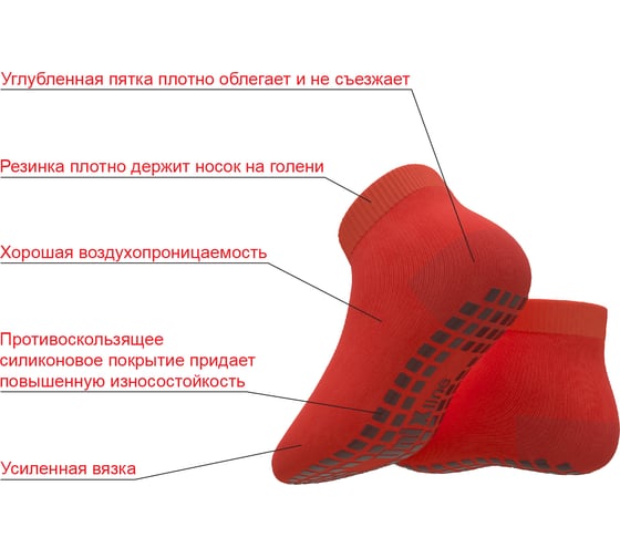 Носки для батута UNIXline 22-26 RU / 14-16 cm TRUSO22-26