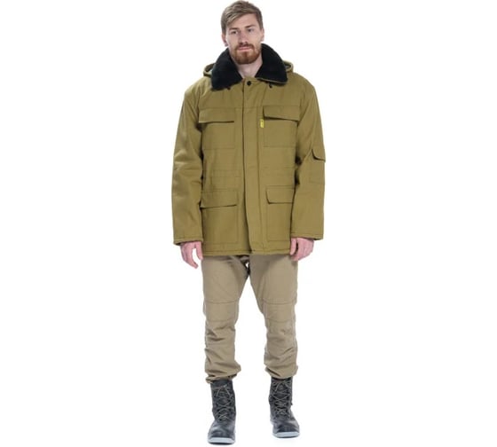 Куртка-бушлат с меховым воротником ИВАРУС 68-70, рост 158-164 249 (68/158) 1