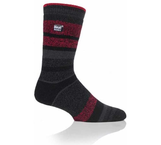 Термоноски мужские Heat Holders LITE р 39-45, black-red stripe LTMHH505BLK