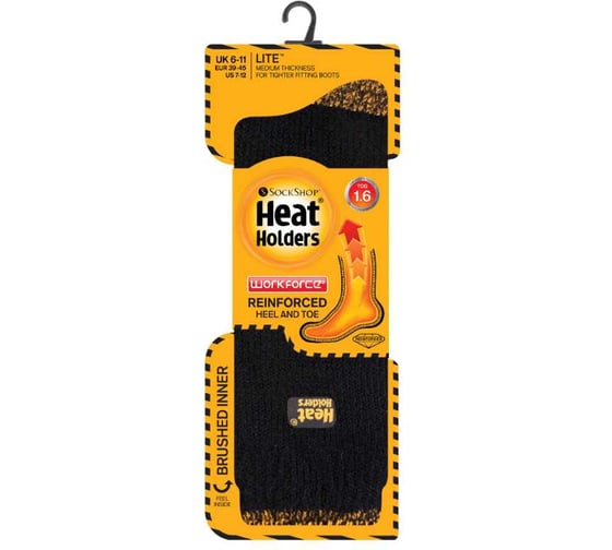 Термоноски мужские Heat Holders WORKFORCE LITE р 39-45, black LTMHH81H1BLK