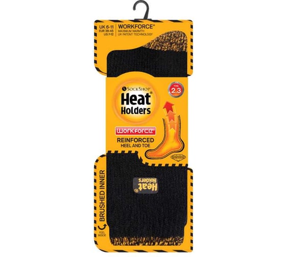 Термоноски мужские Heat Holders WORKFORCE р 46-50, black BSMHH82J1BLK