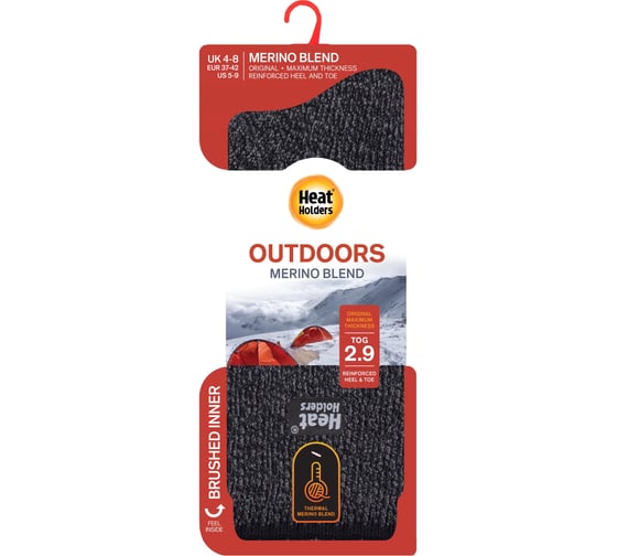 Термоноски женские Heat Holders MERINO BLEND, 37-42, black BSWHL13G1BLK