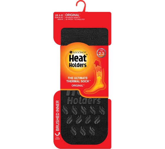 Термоноски женские Heat Holders SLIPPER, 37-42, black BSLHH28G1BLK