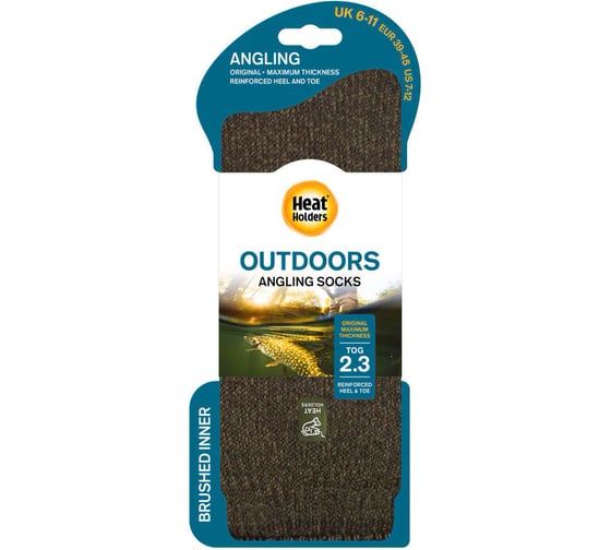 Термоноски мужские Heat Holders ANGLING SOCKS, 39-45, forest green BSMHH913H1GRE