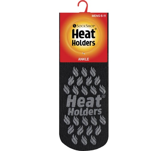 Термоноски мужские Heat Holders ANKLE SLIPPER, 39-45, black BSMHH02H1BLK