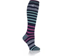 Женские термоноски Heat Holders LITE LONG, 37-42, aqua/navy stripe LTLHH561NVY