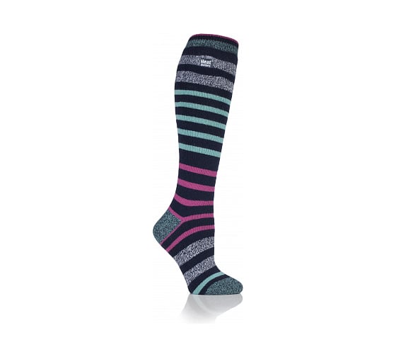 Женские термоноски Heat Holders LITE LONG, 37-42, aqua/navy stripe LTLHH561NVY