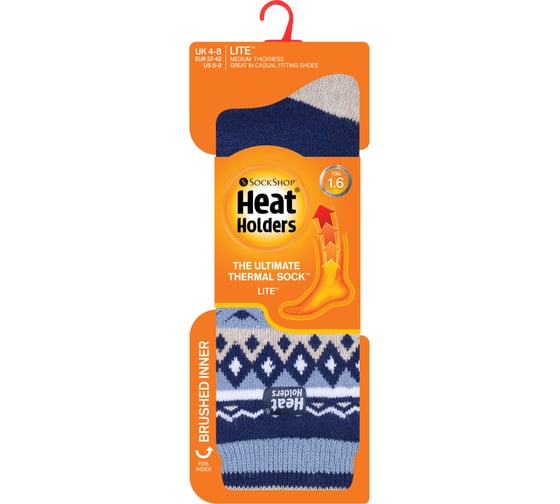 Женские термоноски Heat Holders LITE, 37-42, navy/cream nordik LTLHH557NVY
